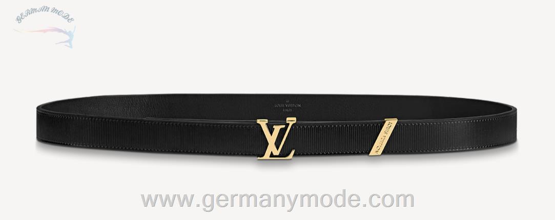 کمربند زنانه لویی ویتون فرانسه LOUIS VUITTON LV INITIALES COUTURE GÜRTEL 20 MM M9578V