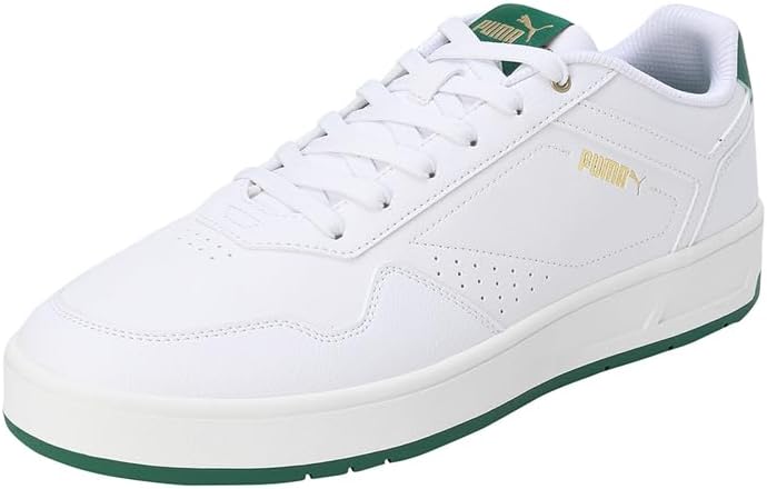کتانی مردانه پوما آلمان Puma Court Classic 353780 Herren Sportive Sneakers 42.5 EU Puma White Vine Puma Gold