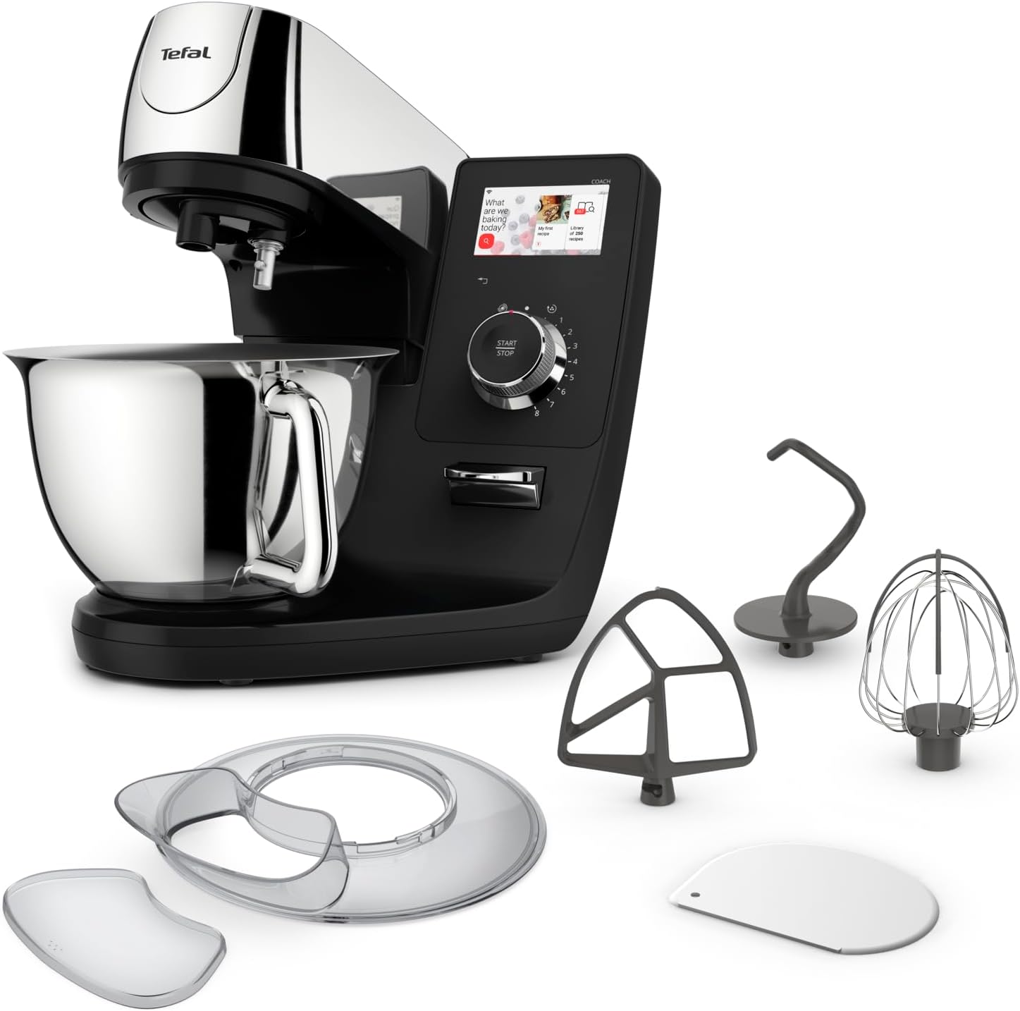غذا ساز حرفه ای با صفحه لمسی تفال فرانسه Tefal I-Coach Touch QB950D برنامه خودکار، شامل لوازم جانبی پخت و اپلیکیشن