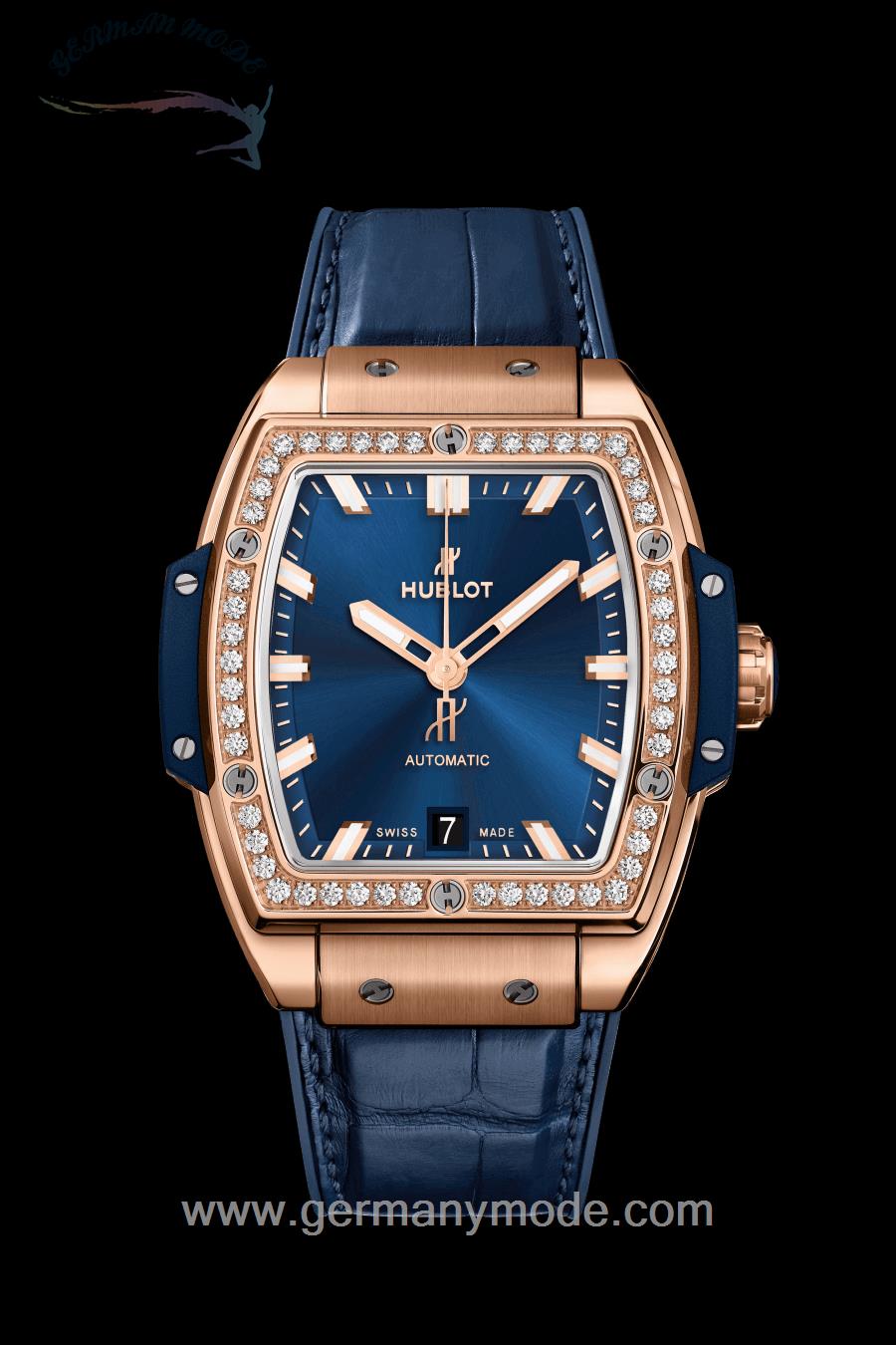 ساعت مچی مردانه هابلوت سوئیس HUBLOT KINGGOLDBLUE DIAMONDS 39MM