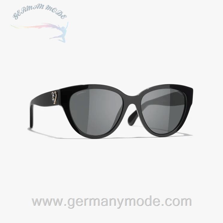عینک آفتابی زنانه شنل فرانسه CHANEL SCHMETTERLINGSFÖRMIGE SONNENBRILLE 5477 C501/S4