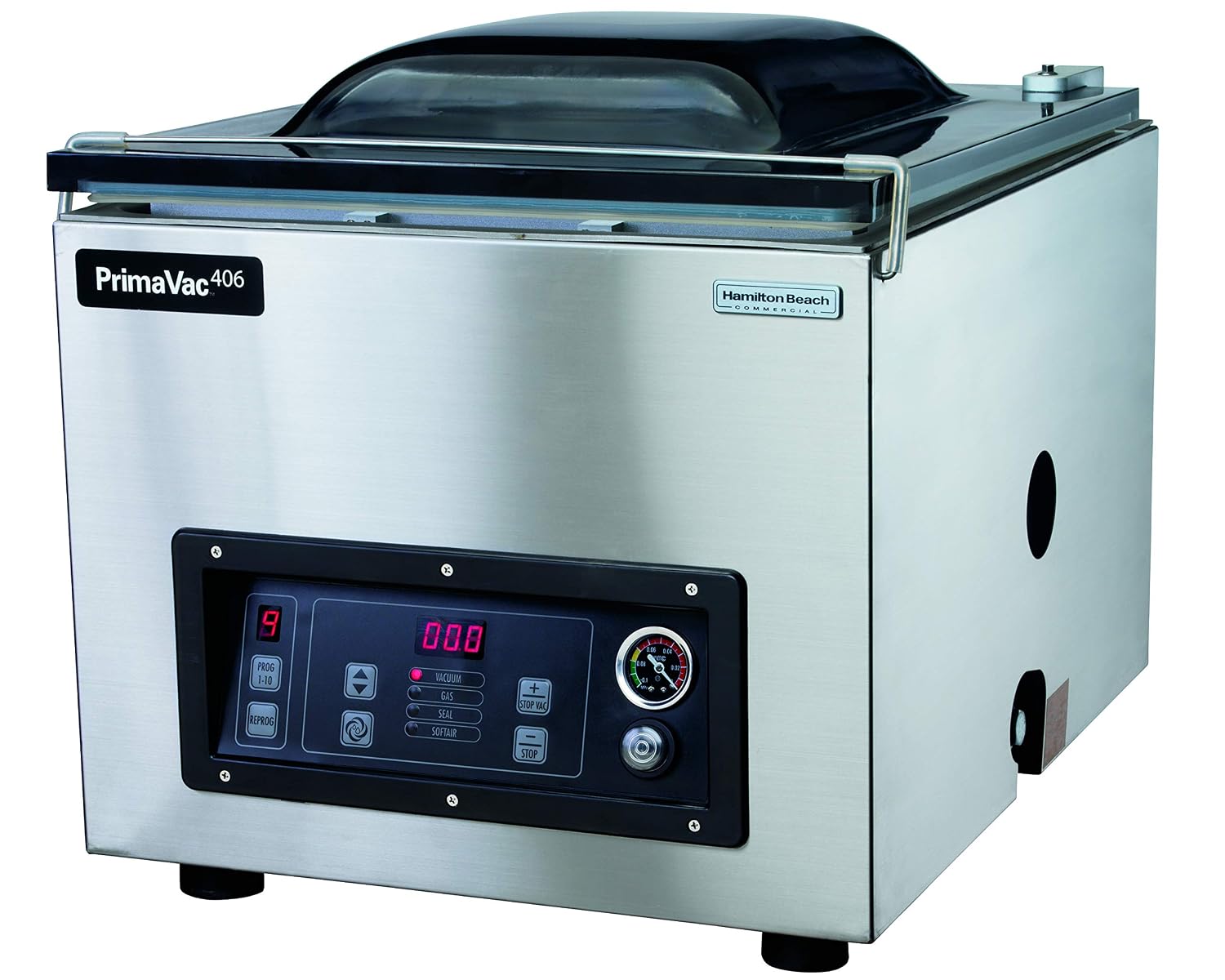 دستگاه وکیوم تجاری همیلتون بیچ آمریکا Commercial® PrimaVac™406 در محفظه خلاء مهر و موم، HVC406-CE، NSF، میله مهر و موم 406 میلی متر، 220-240 ولت، فولاد ضد زنگ