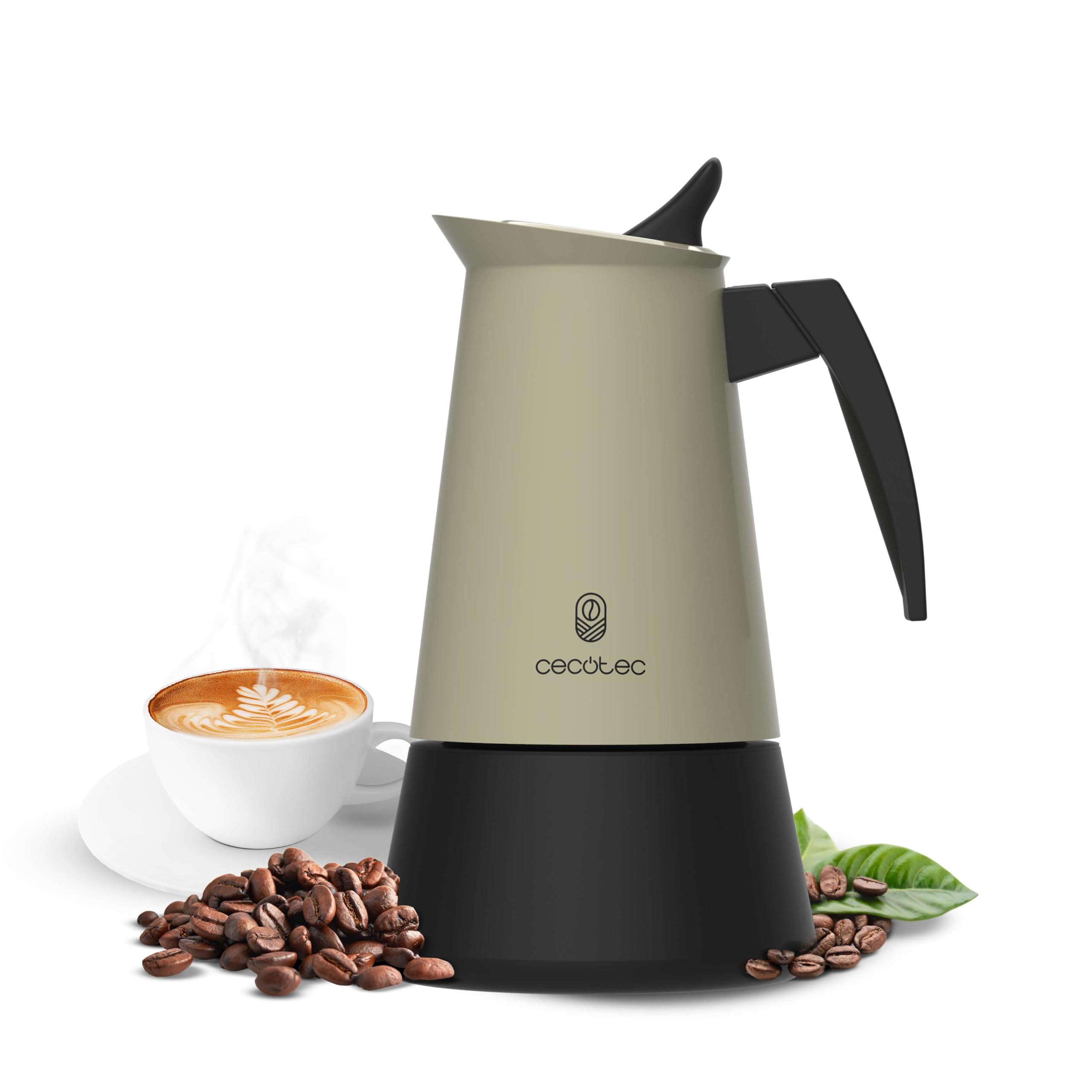 قهوه ساز سکوتک اسپانیا قهوه ساز ایتالیایی Cecotec مدل Piccolina 600 Green، ظرفیت 300 میلی لیتر برای 6 فنجان