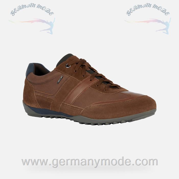 کتانی مردانه جی اوکس ایتالیا GEOX NIEDRIGE SNEAKERS Wells Herr Cognac/Hellbraun