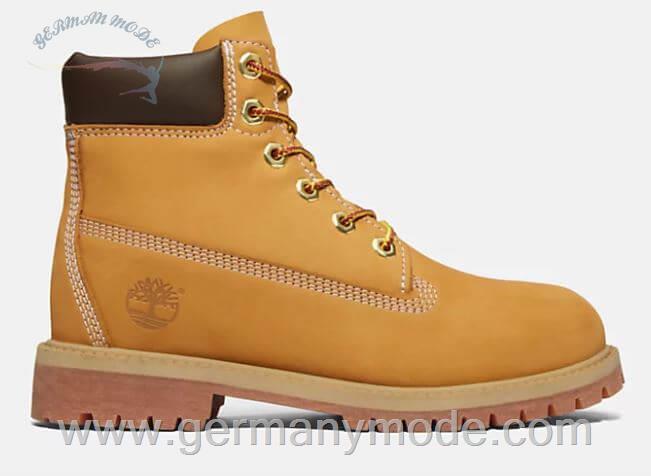 بوت ضد آب نوجوان تیمبرلند آمریکا TIMBERLAND PREMIUM 6 INCH STIEFEL FÜR KINDER IN GELB