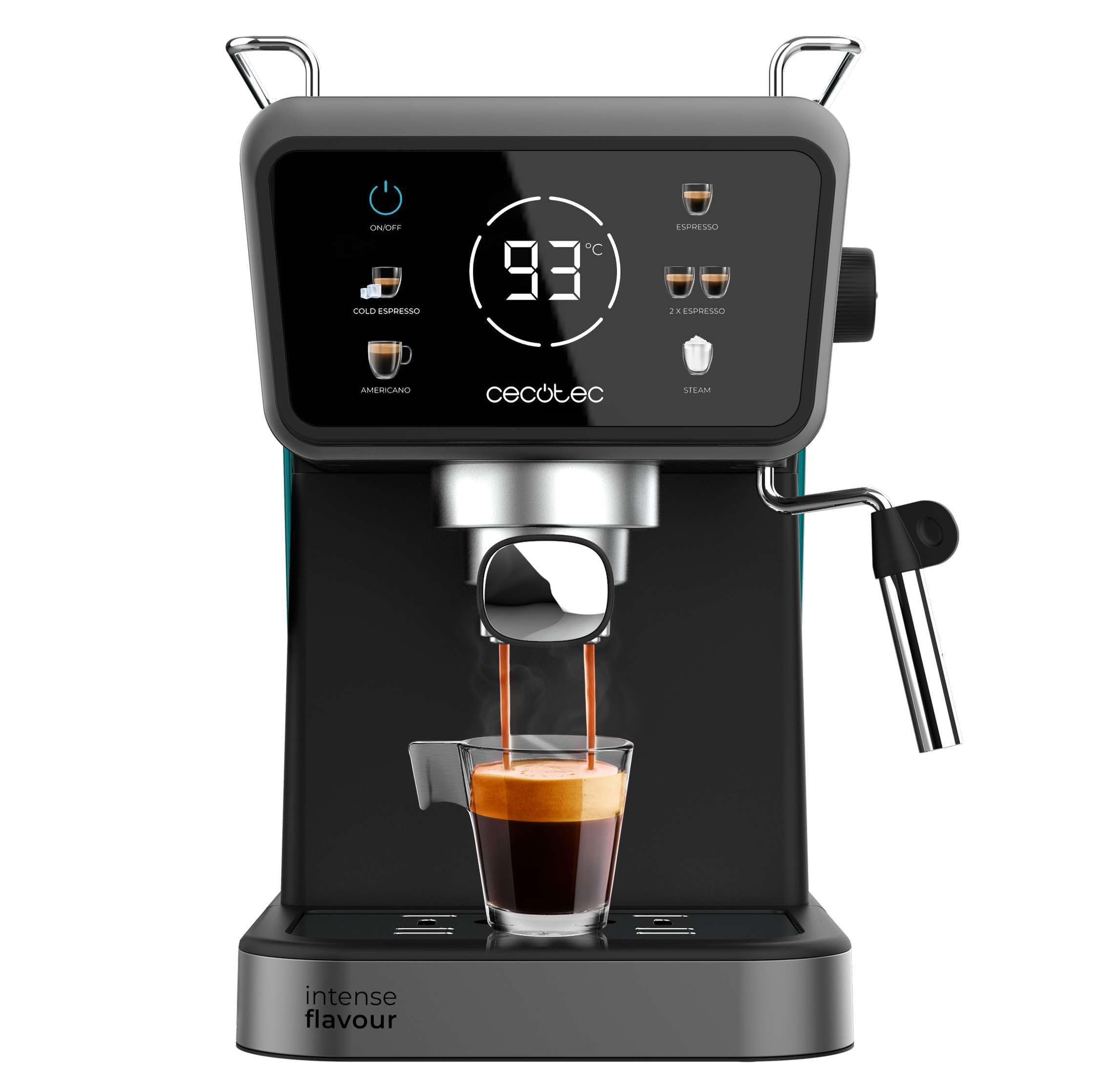 اسپرسو ساز سکوتک اسپانیا Cecotec مدل Power Espresso Touch Coldbrew. اسپرسو و کاپوچینو، قهوه سرد، فشار 20 بار