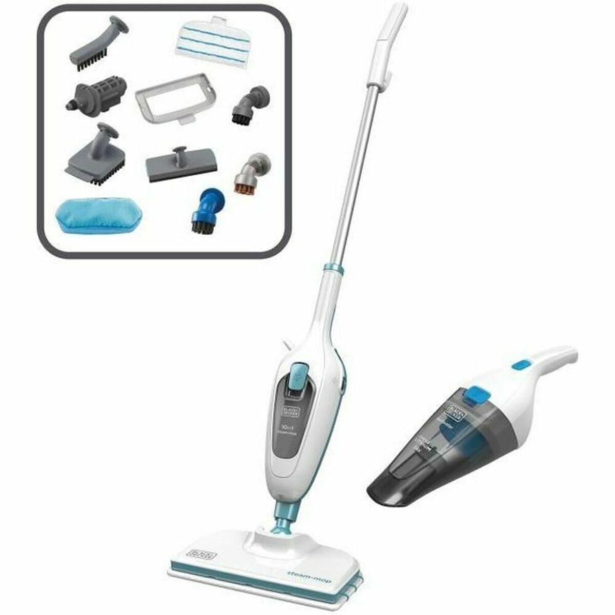 بخارشوی بلک اند دکر آمریکا BLACK+DECKER FSMH13ENVC1-QS + جاروبرقی دستی