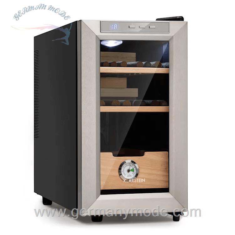 دستگاه رطوبت ساز سیگار برگ 23 لیتری کلارشتاین آلمان Klarstein El Presidente 23 Humidor Silber