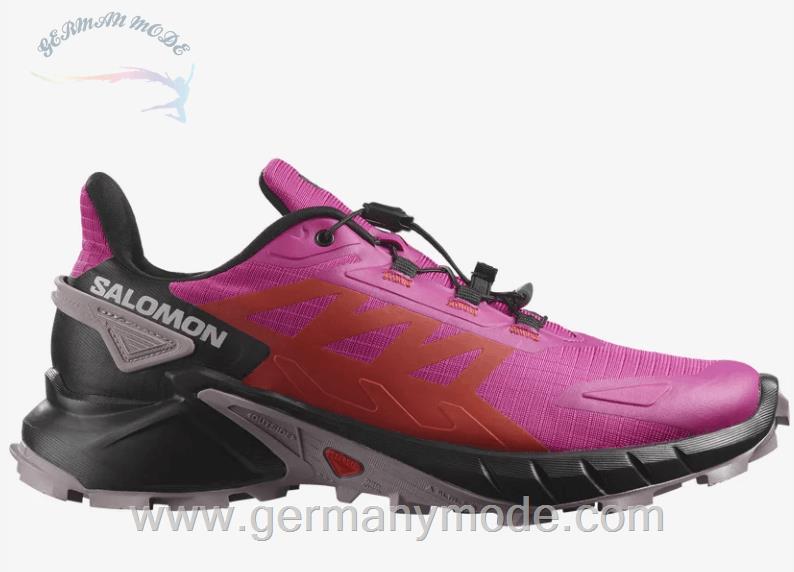 کتانی تریل رانینگ دو کوهستان زنانه سالامون فرانسه SALOMON SUPERCROSS 4 Trailrunning Schuhe Damen Very Berry Black Quail