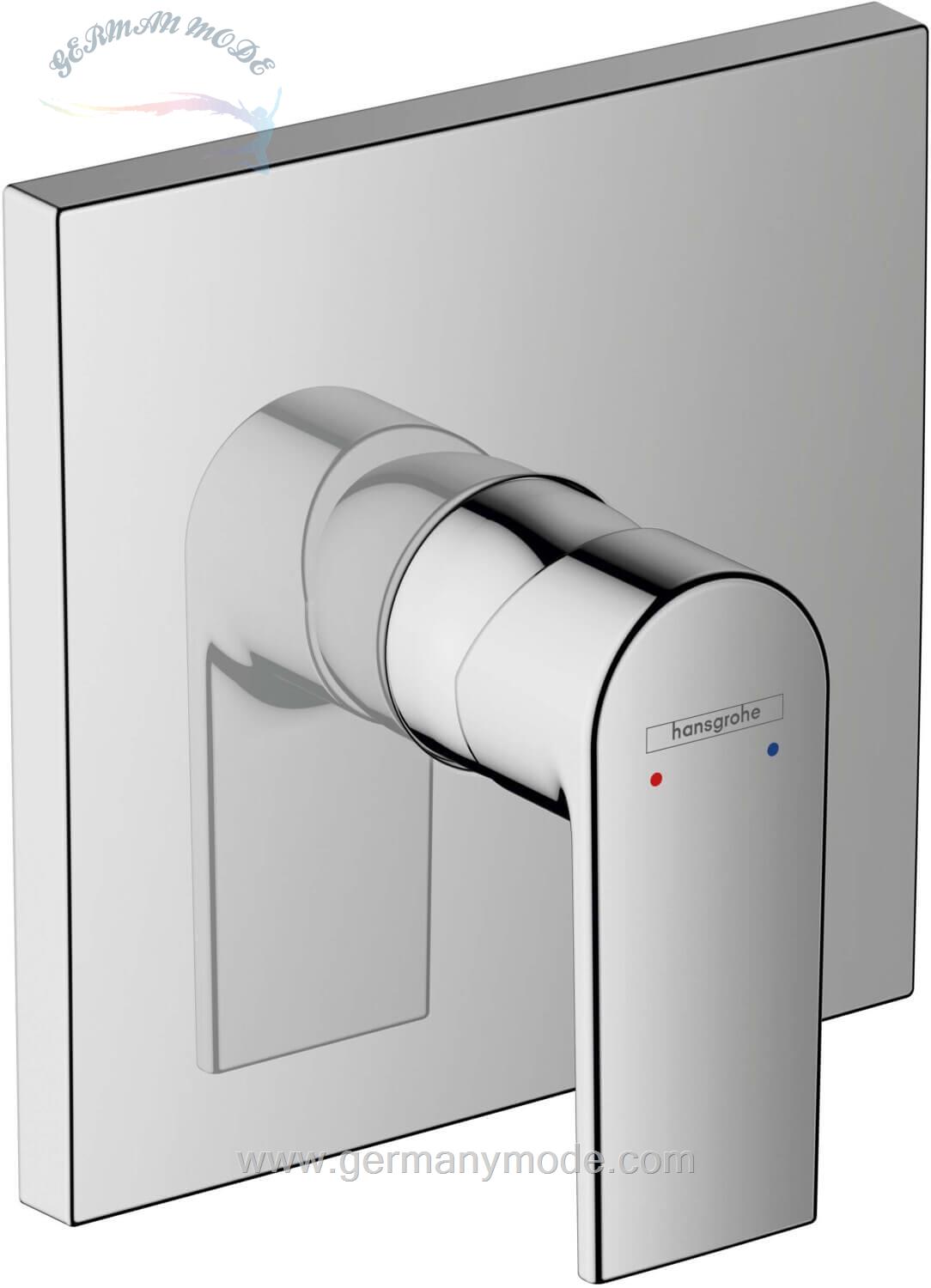 شیر حمام توکار هانس گروهه آلمان Hansgrohe Vernis Shape Einhebel Brausemischer Unterputz 71668 chrom 71668000