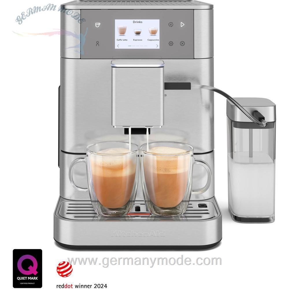 دستگاه اسپرسو ساز قهوه ساز تمام اتوماتیک کیچن اید آمریکا KitchenAid دستگاه اسپرسو ساز قهوه ساز KF7 استیل ضد زنگ 5KES8557ESX
