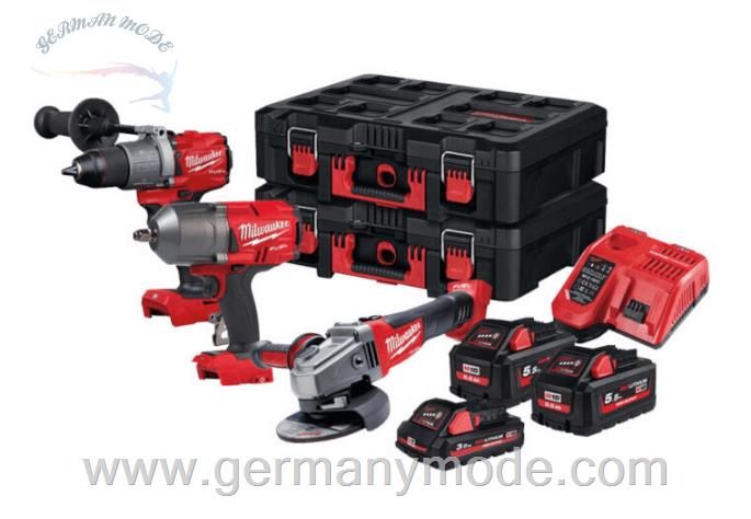 ست دریل بکس فرز شارژی میلواکی آمریکا Milwaukee M18FPP3AB-533P