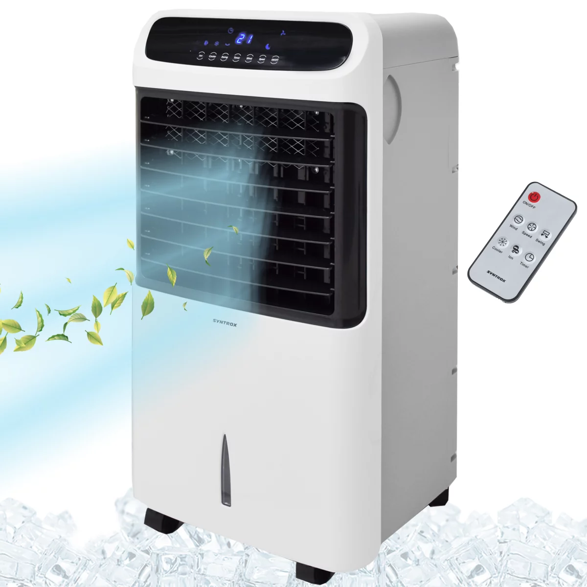 کولر آبی رطوبت ساز سینتروکس آلمان Syntrox 4in1 Luftkühler Wind mit Touch Panel Fernbedienung