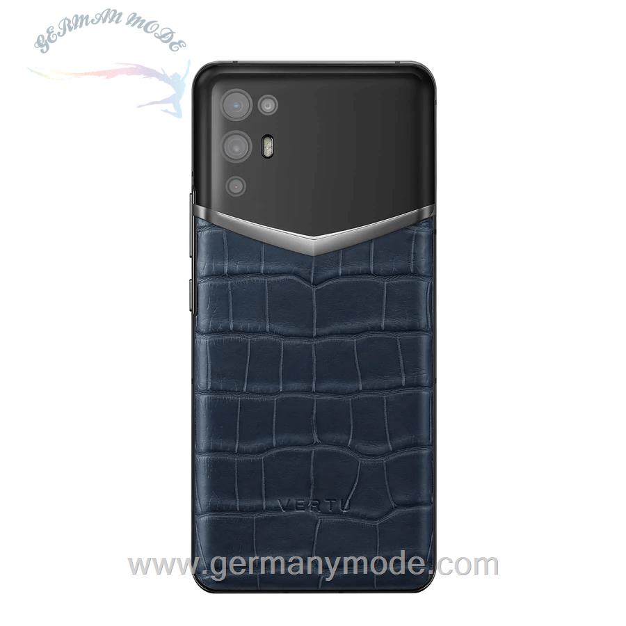 گوشی موبایل آی ورتو انگستان IVERTU Alligator Leather Navy Blue