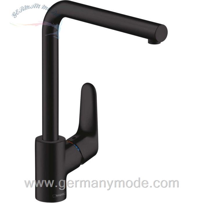 شیر مخلوط ظرفشویی هانس گروهه آلمان Hansgrohe Focus M41 Einhebel Küchenmischer schwarz matt 31817670