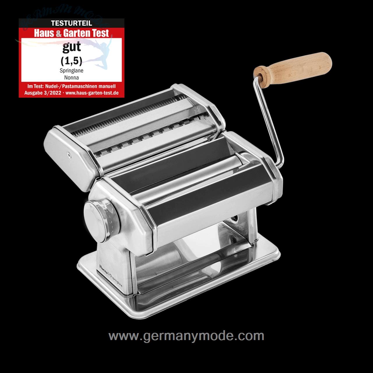 دستگاه پاستا ساز دستی اسپرینگلن آلمان Springlane Nudelmaschine Nonna inkl. Rezeptheft - Nudeltrockner