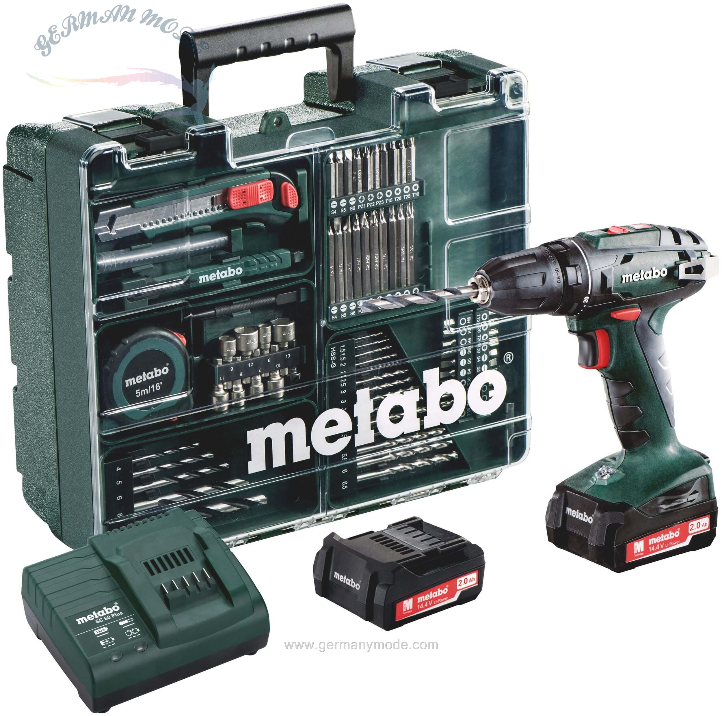 دریل پیچ گوشتی شارژی متابو مدل metabo BS 14-4 Li