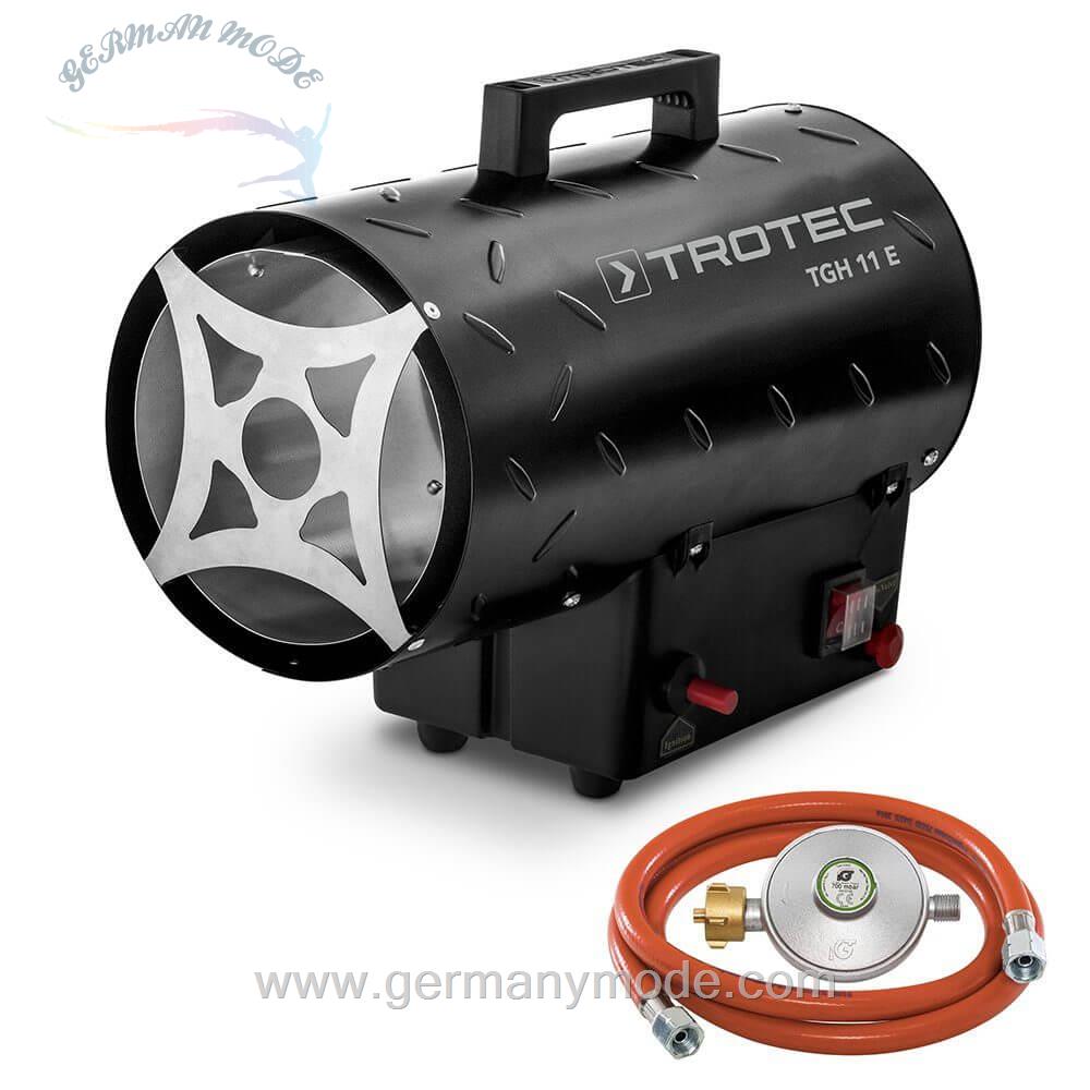 بخاری گازی فن هیتر تروتک TROTEC Heizlüfter TROTEC Gasheizgebläse TGH 11 E Gas Heizgerät inkl