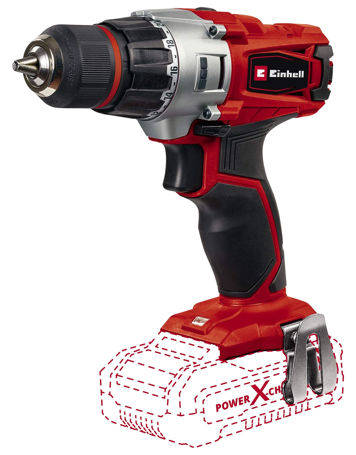 خرید از آمازون - دریل/پیچ گوشتی شارژی Einhell TE-CD 18/2 Li-Solo Power