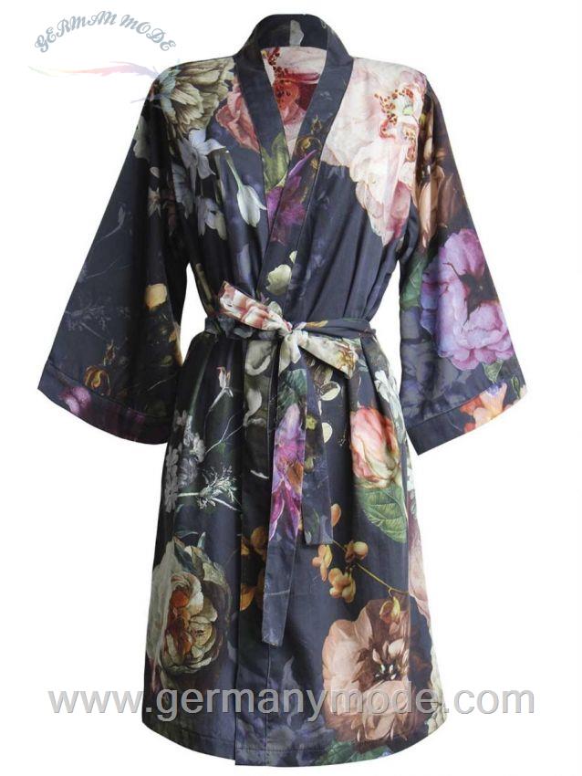 روبدوشامبر زنانه اسنزا هلند ESSENZA Fleur Nightblue Kimono