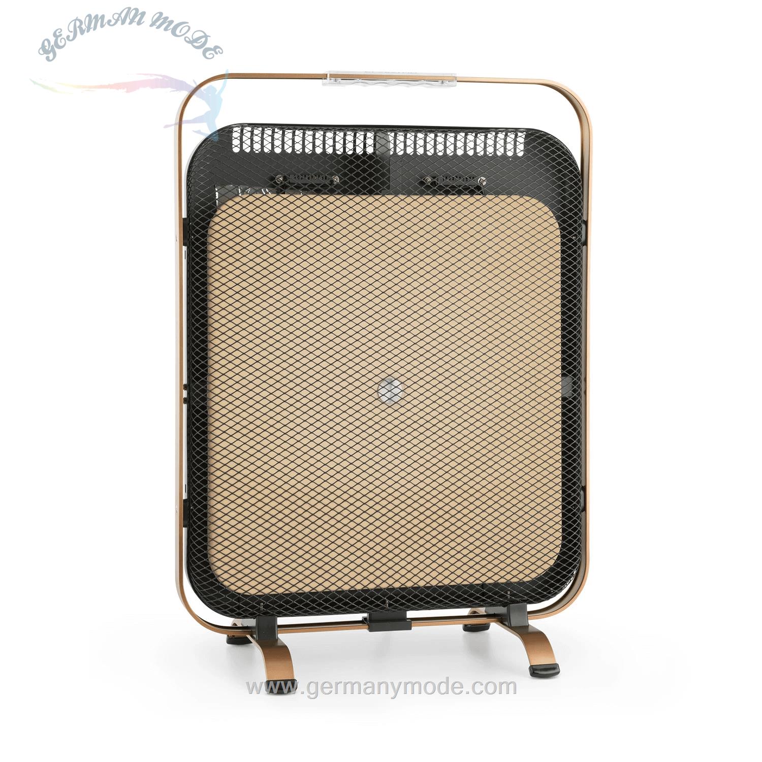 بخاری برقی مادون قرمز کلارشتاین آلمان Klarstein HeatPal Marble Blackline Heizung Infrarot-Heizung Kupfer