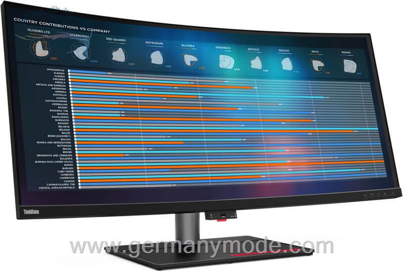 مانیتور منحنی 39.7 اینچی لنوو Lenovo ThinkVision P40w-20