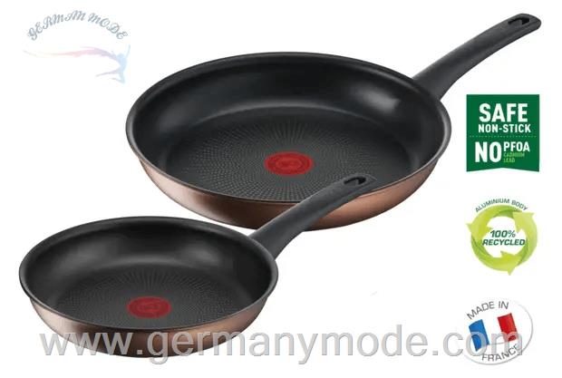 ست ماهیتابه 2 پارچه تفال فرانسه Tefal Resource Pfannen-Set 24/28 cm G25391