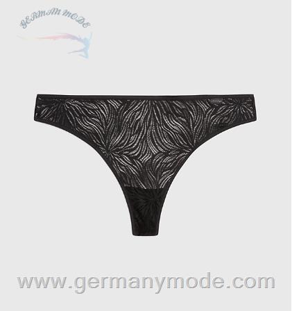 شورت استرینگ زنانه کلوین کلین آمریکا Calvin Klein String Sheer Marquisette Black 000QF6878EUB1