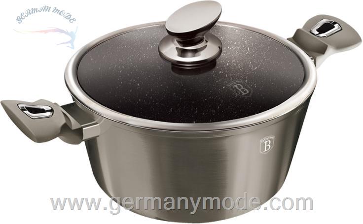 قابلمه 30 سانت درب دار برلینگر هاوس مجارستان BerlingerHaus CASSEROLE 30 СМ BERLINGER HAUS BH/6193 CARBON COLLECTION
