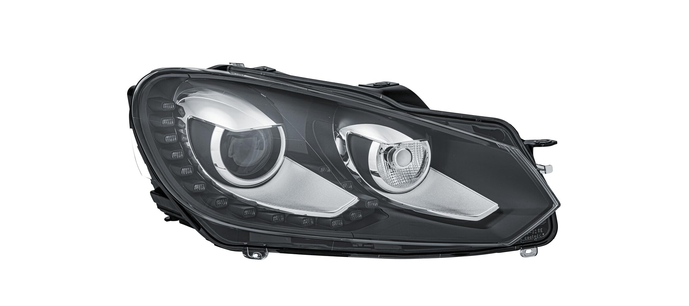 چراغ جلو خودرو HELLA 1ZS 009 902-781 Bi-Xenon/LED - برای VW Golf VI (5K1) - ECE - برای ترافیک سمت راست - راست راست Bi-xenon/ با LED dagrijverlichting
