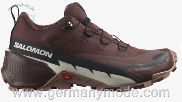 کتانی هایکینگ کوهنوردی ضد آب زنانه سالامون فرانسه SALOMON CROSS HIKE 2 GORE TEX Hiking Halbschuhe Damen Bitter Chocolate Mocha Mousse Vanilla Ice