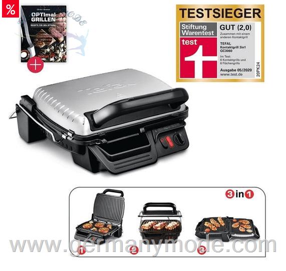 گریل باربیکیو تفال فرانسه Tefal Kontaktgrill GC3060 2000 W