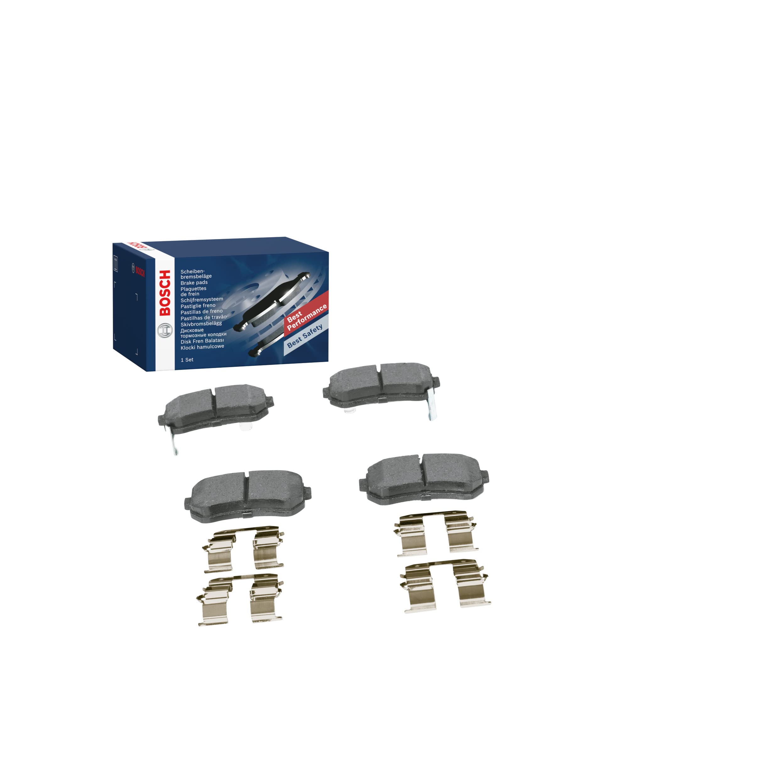 لنت ترمز بوش Bosch BP1051 - محور عقب - گواهی ECE-R90 - چهار لنت ترمز در هر مجموعه