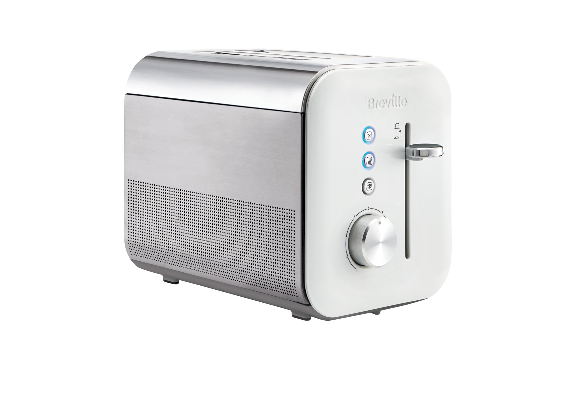 خرید از آمازون - توستر Breville 2 Slice | مجموعه “High Gloss” | با مکانیزم برشته کردن/بالا بردن قابل تنظیم | سفید [VTT676] 2 دیسک تک