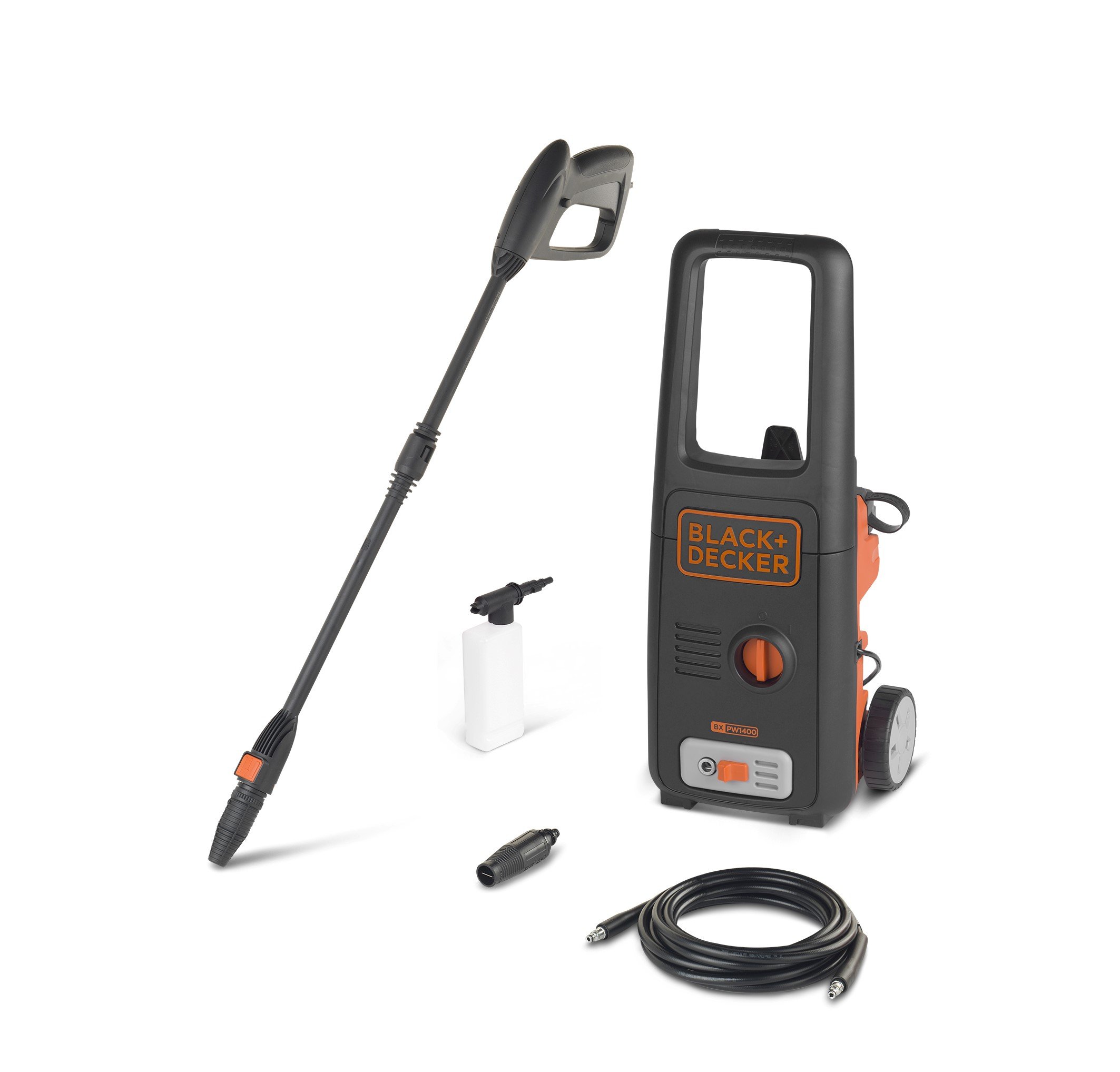 کارواش بلک اند دکر پاک کننده فشار قوی BLACK+DECKER BXPW1400E (1400 وات، 110 بار، 390 لیتر در ساعت)