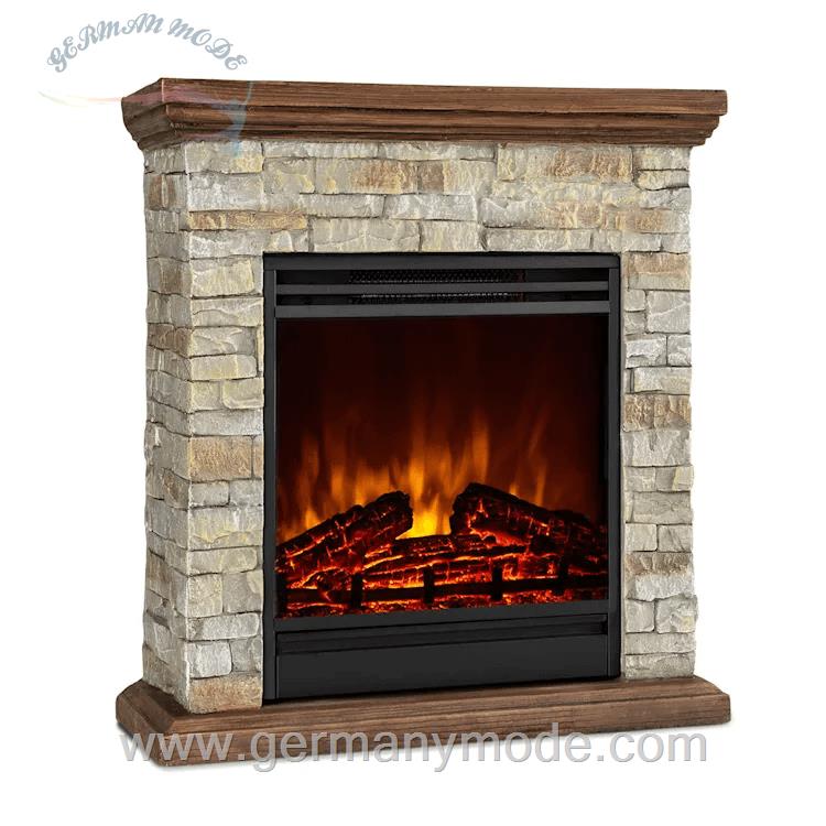 شومینه برقی کنترل راه دور کلارشتاین آلمان Klarstein Etna Elektrokamin Elektrischer Kamin Dunkelbraun 1800 watt