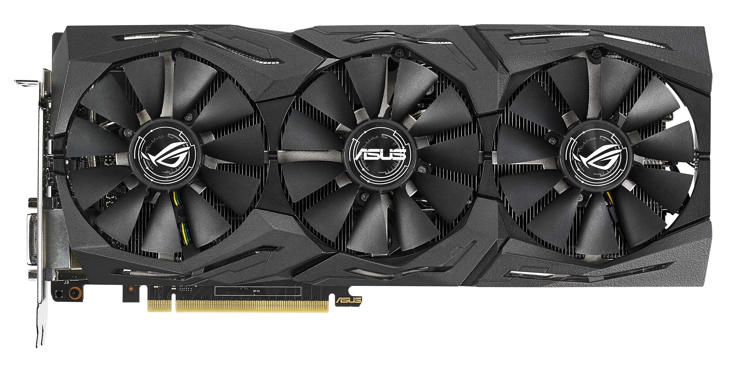 کارت گرافیک ایسوس ROG Strix GeForce GTX 1070 Ti Advanced، مدل A8G-Gaming، 8 گیگابایت GDDR5، DVI، 2X HDMI، 2X DP، تک پورت Schwarz