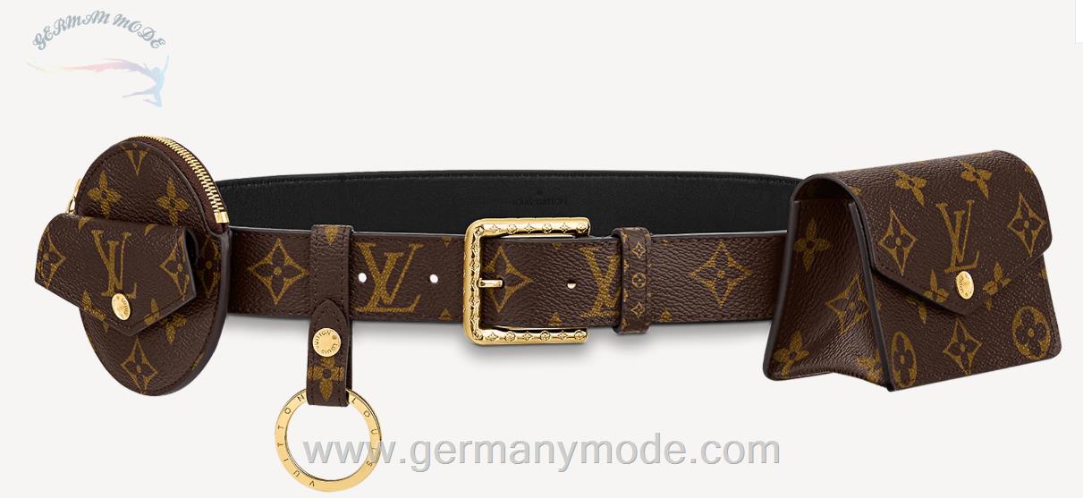 کمربند زنانه لویی ویتون فرانسه LOUIS VUITTON DAILY MULTI POCKET GÜRTEL 30 MM M0236Y