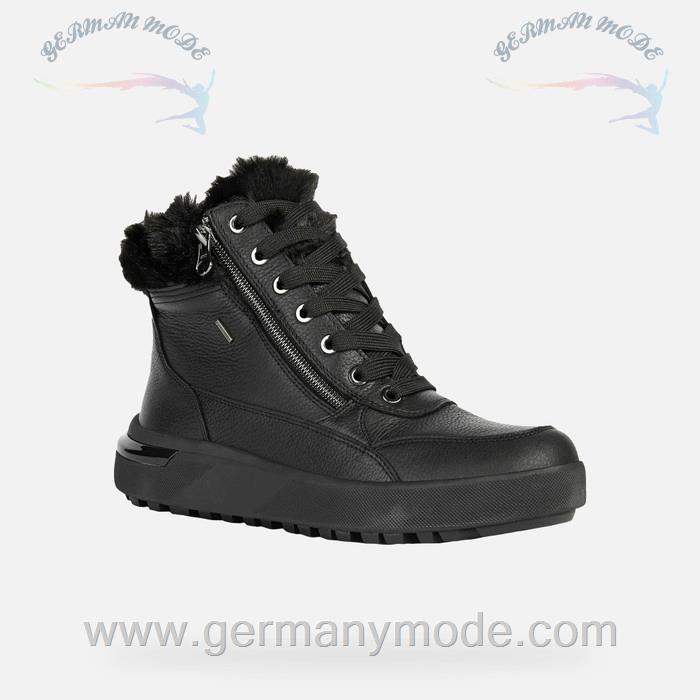 نیم بوت ضد آب زنانه جی اوکس ایتالیا GEOX WASSERDICHT WANDERSCHUHE Dalyla Abx Dame Schwarz