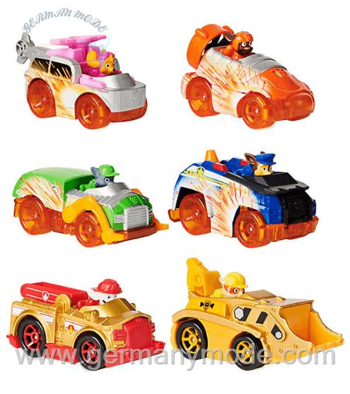 مجموعه 6 عددی ماشین Spin Master PAW Patrol, True Metal Spark-Geschenkset mit 6 Druckgussfahrzeugen zum Sammeln im Maßstab 1:55
