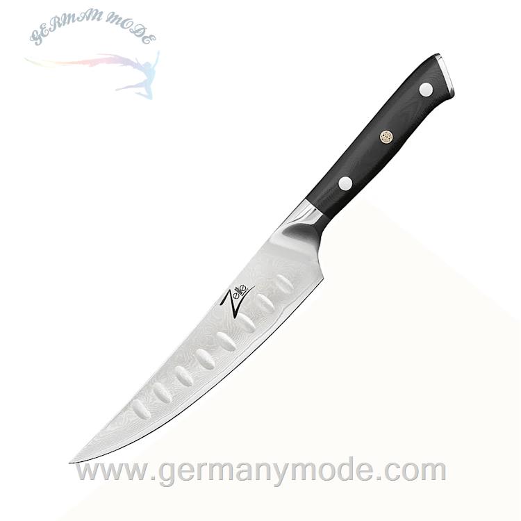 چاقو آشپزخانه 27.3 سانتیمتری کلارشتاین آلمان Klarstein Alpha-Royal Japanese Serie 6 Ausbeinmesser Messer Schwarz