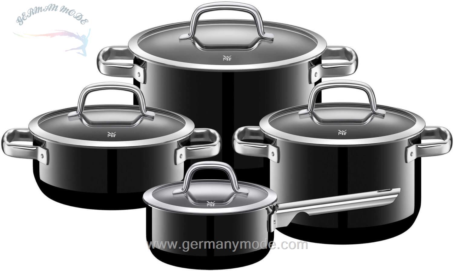 سرویس قابلمه 4 پارچه وی ام اف آلمان WMF FusionTec Kochgeschirr-Set 4-teilig schwarz