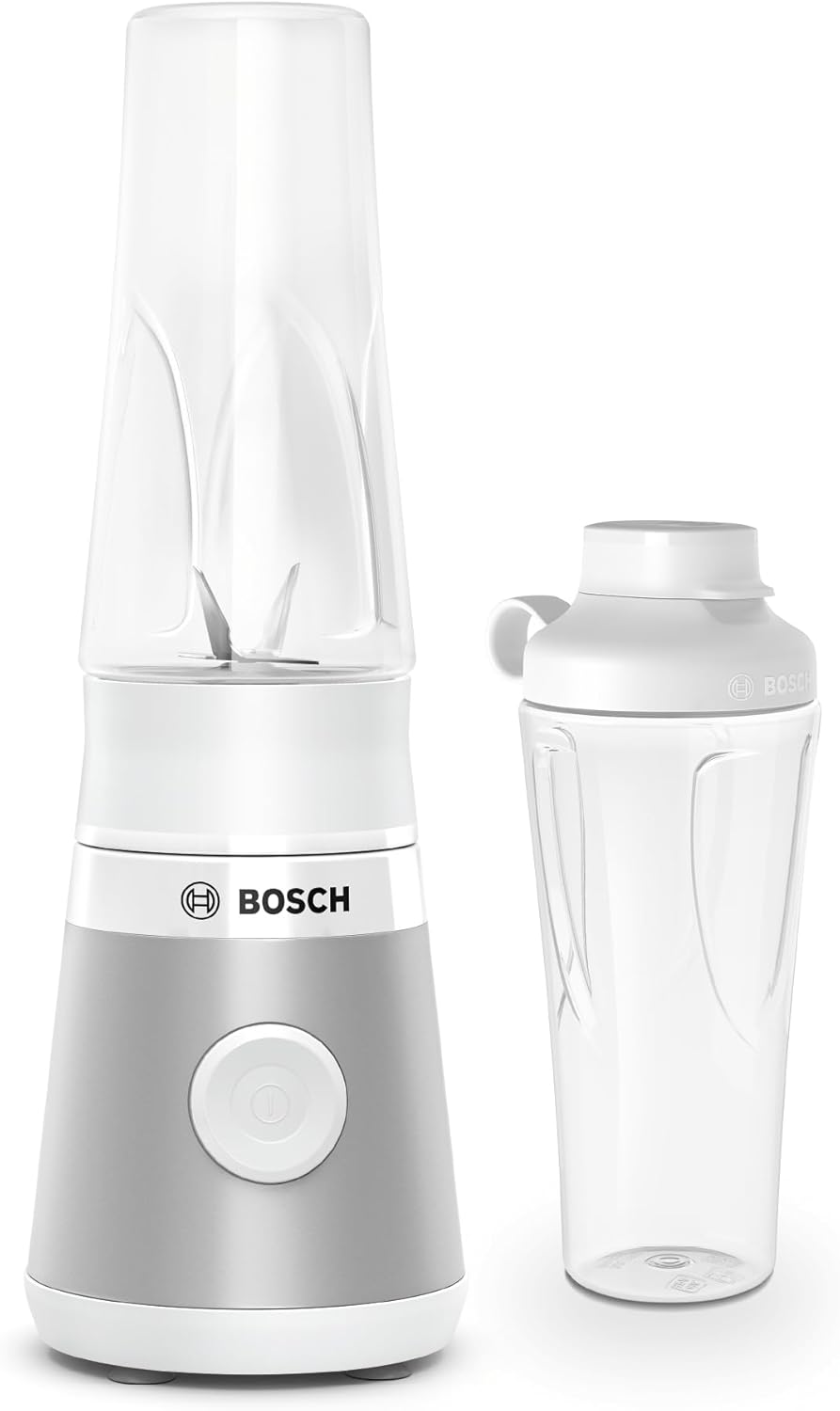 اسموتی ساز بوش آلمان مینی بلندر Bosch VitaPower Series 2 MMB2111T، مینی پرسرعت، بطری Tritan ToGo 0.6 لیتری، درب نوشیدنی، تیغه 4 تیغه، ضد شکستگی