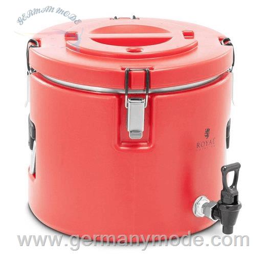 فلاسک نوشیدنی سرد و گرم 15 لیتری رویال کترینگ آلمان Royal Catering Thermobehälter Insulated container 15 L Drain tap
