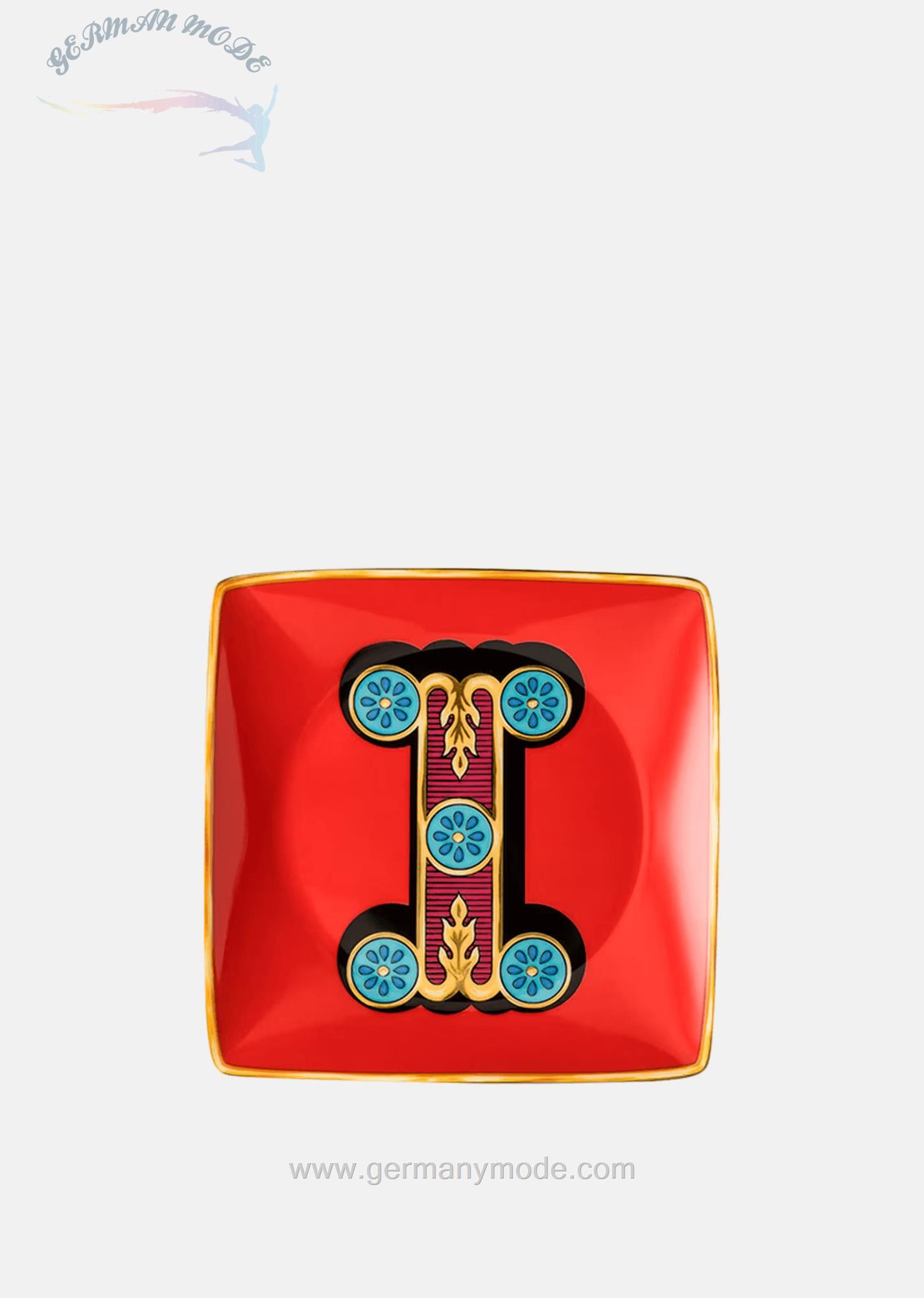 بشقاب دکوری ورساچه ایتالیا VERSACE ALPHABET UNTERTELLER I 12 CM