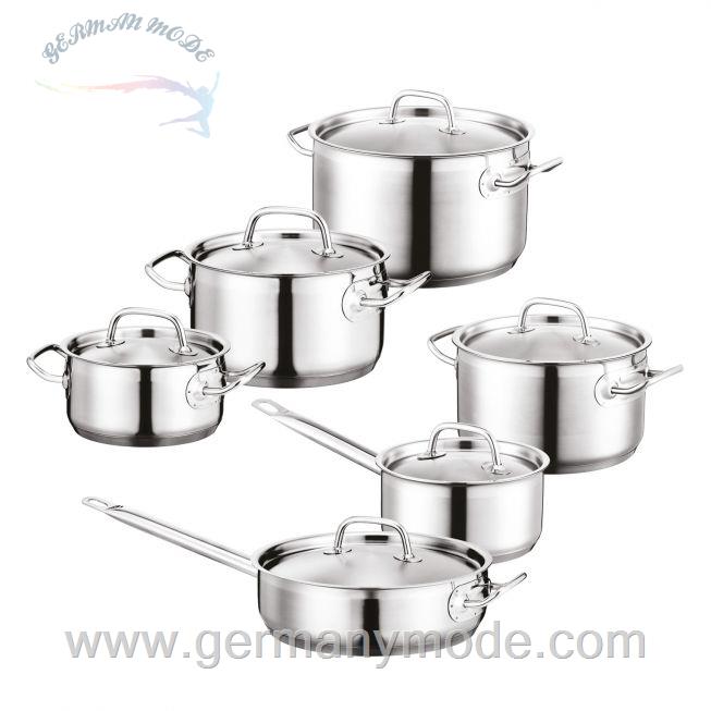 سرویس قابلمه ماهیتابه 12 پارچه برگهف بلژیک Berghoff Kochgeschirr-Set 12-tlg. Hotel - Essentials