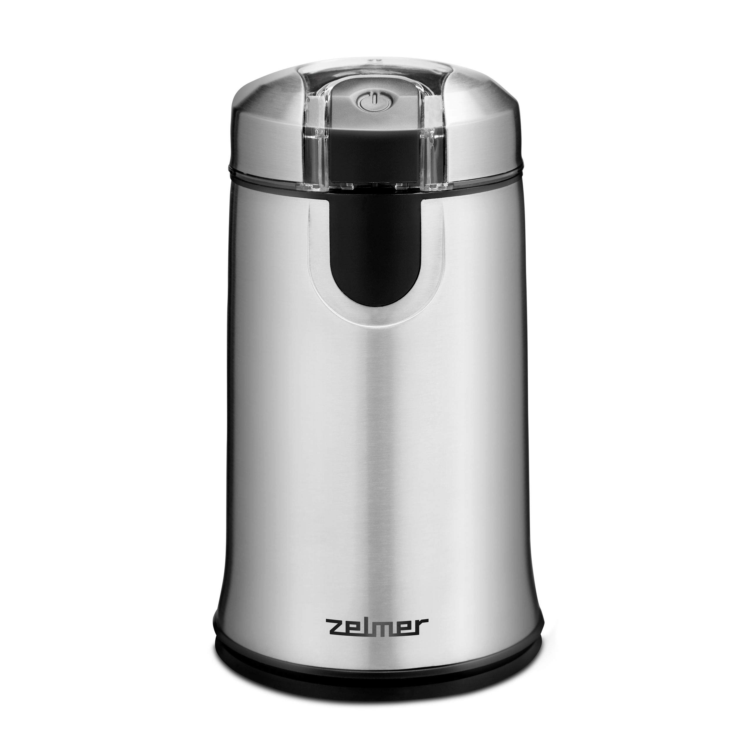 آسیاب ادویه و قهوه برقی زلمر لهستان Zelmer ZCG7425 از جنس استیل ضد زنگ، قدرت ۱۵۰ وات، ظرفیت ۵۰ گرم