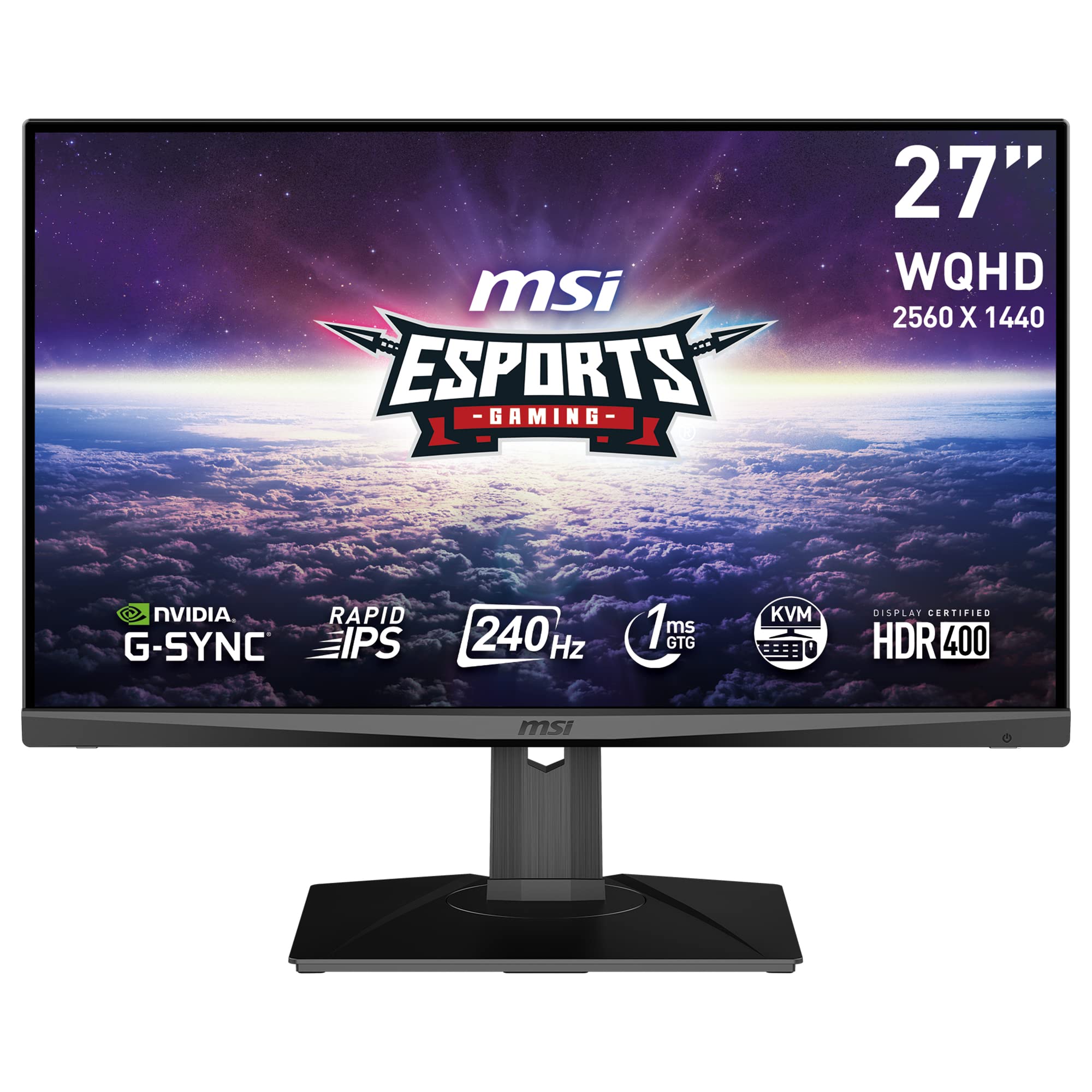 مانیتور MSI Optix MAG274QRX Écran Gaming 27 اینچی WQHD - Dalle Rapid IPS 2560 x 1440، 240Hz / 1ms GtG، سازگار با G-SYNC، DisplayHDR 400 - DP 1.4a، USB Type-C 27 اینچ IPSH20Hz/Rapix
