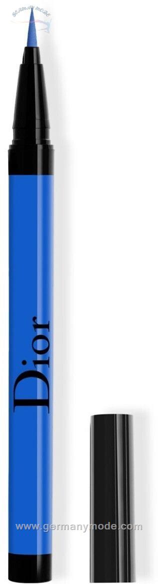 خط چشم آبی نوک نمدی دیور فرانسه Dior Diorshow On Stage Liner (0,55 ml) 181 Satin Indigo