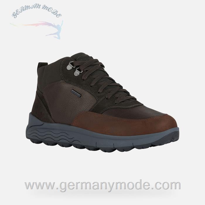 نیم بوت ضد آب مردانه جی اوکس ایتالیا GEOX WASSERDICHTE SCHUHE Spherica 4x4 Abx Herr Dunkelbraun